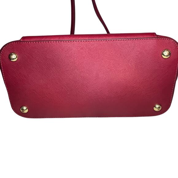 Michael Kors Red Jet Set Large Zip Tote -  Saffiano Leather w/ Dustbag - Picture 4 of 13